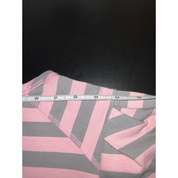 GANNI Long Sleeve Pink & Grey Striped Shirt size Small - Picture 10 of 13
